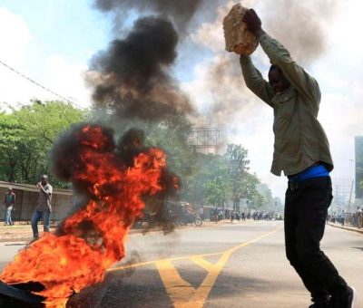 Journalists covering protests injured by police.